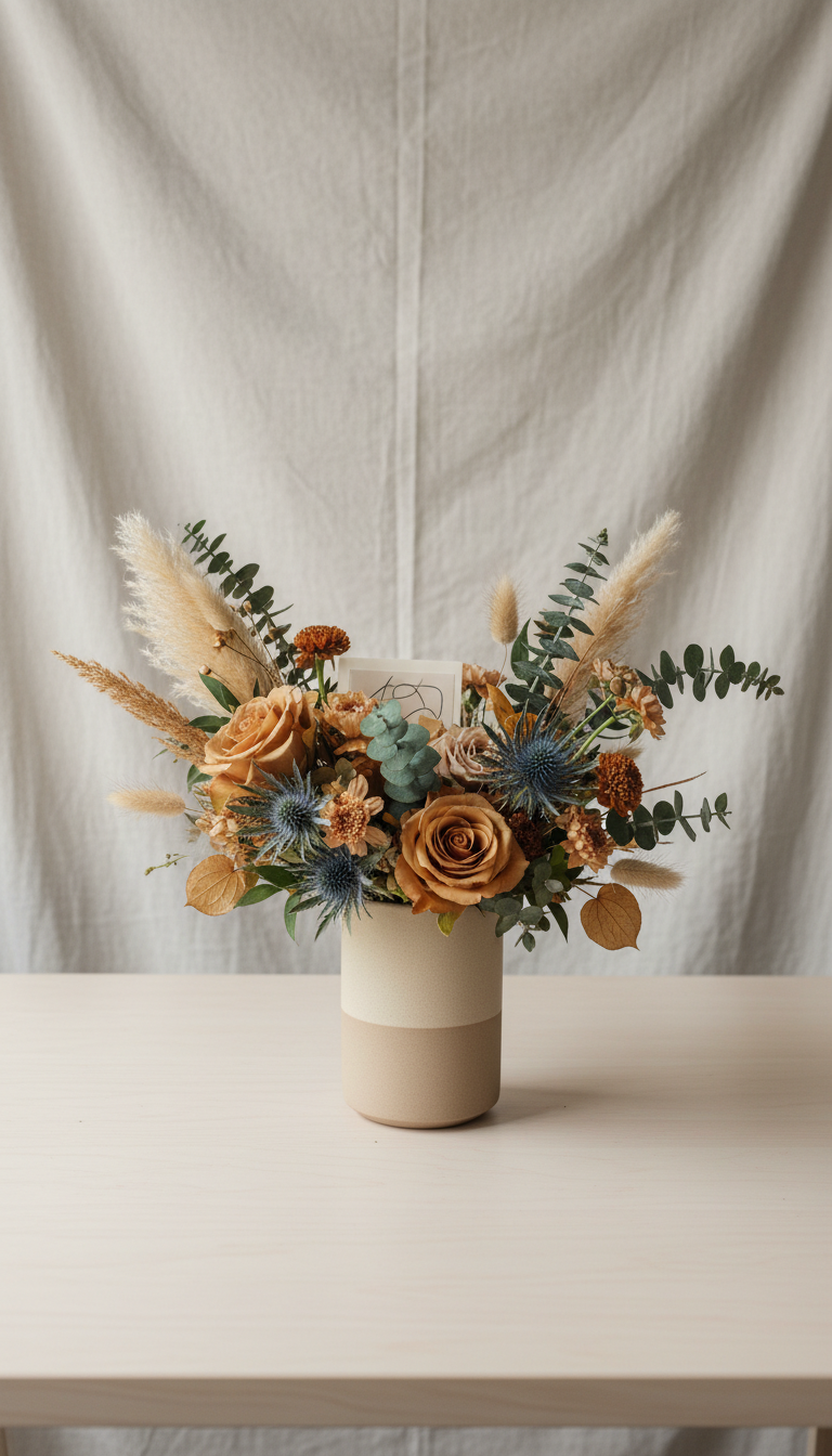 Honey Ochre Seasonal Selection In Signature Vase